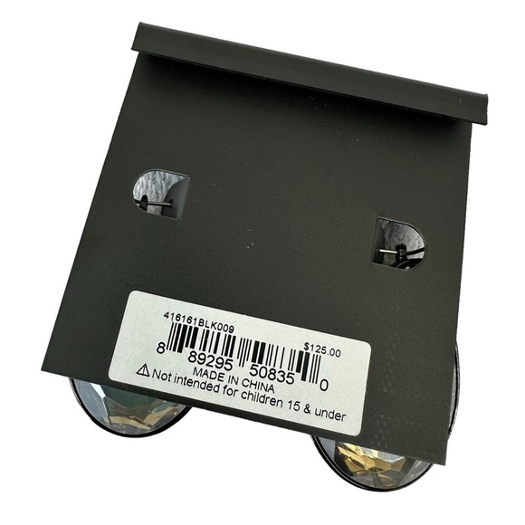 COACH Women's Signature Stone Hoop Earrings - Picture 8 of 8